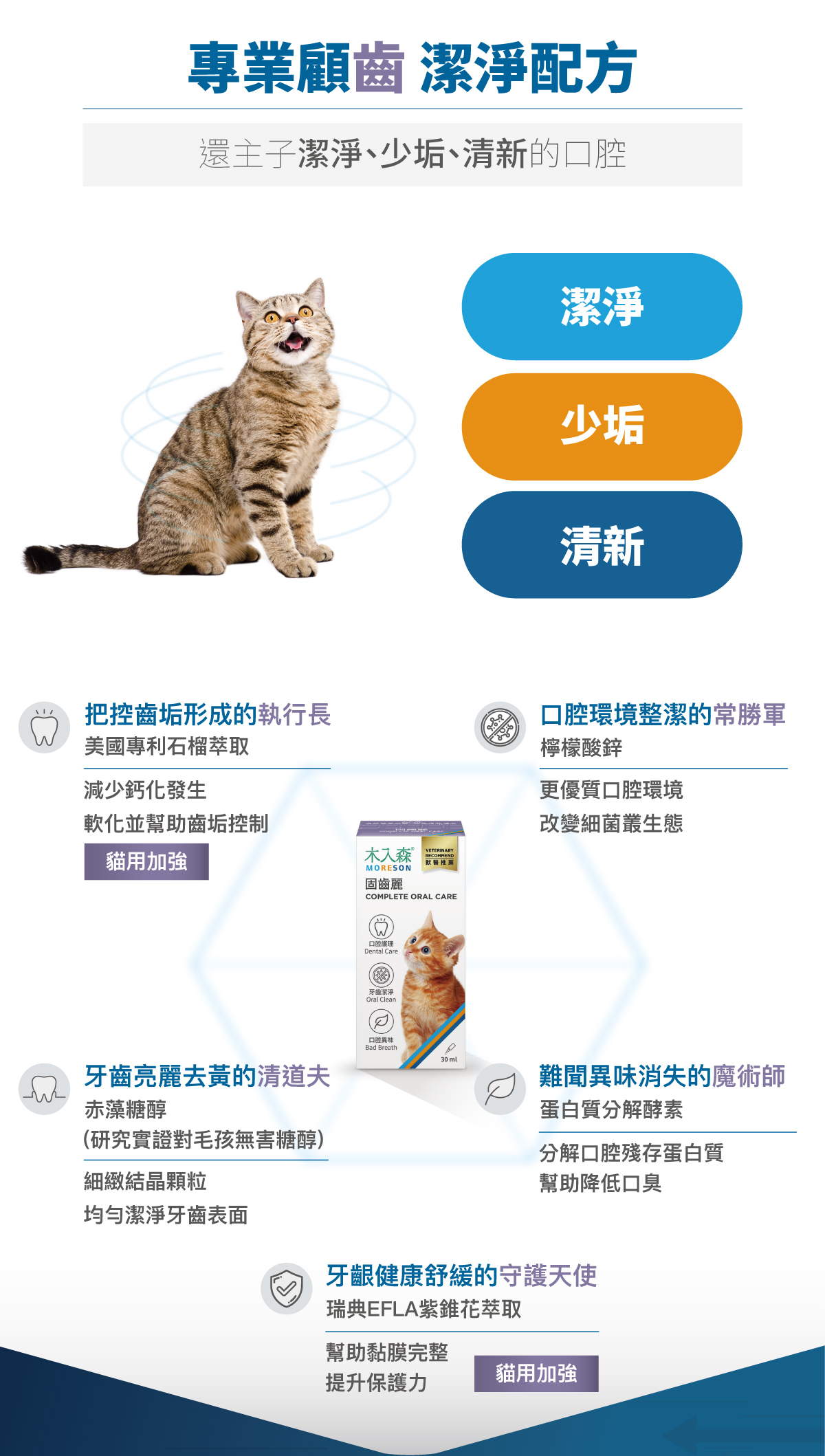 木入森｜貓咪固齒麗口滴劑 30ml