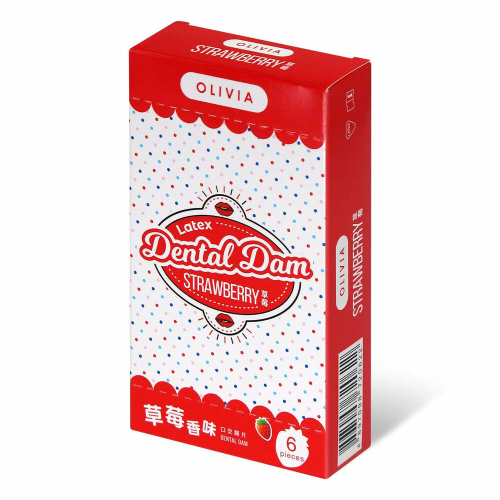 奧莉維亞Olivia 糖果屋 草莓香味 6 片口交膜片