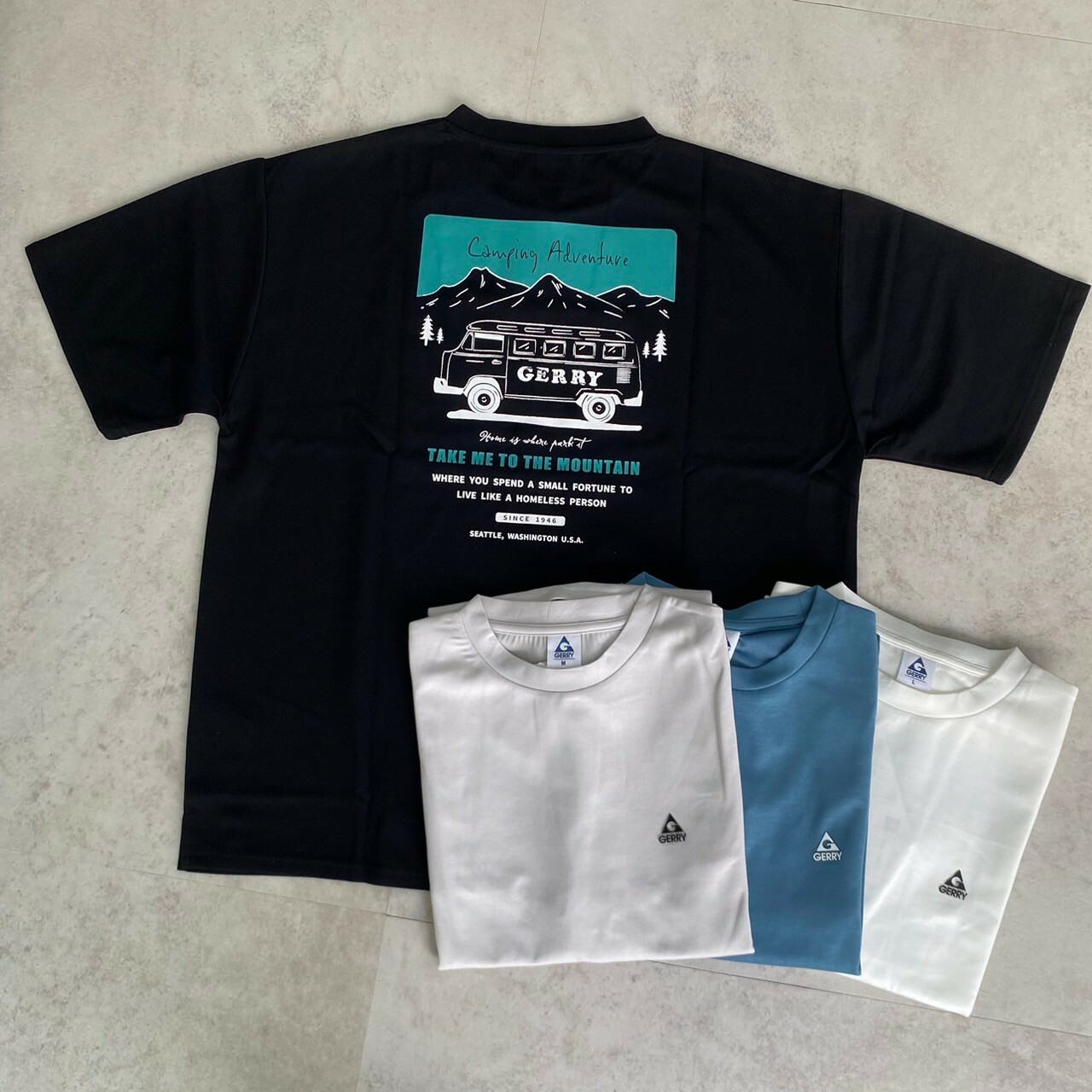 Gerry 山脈露營車印花短Tee GE24SU04