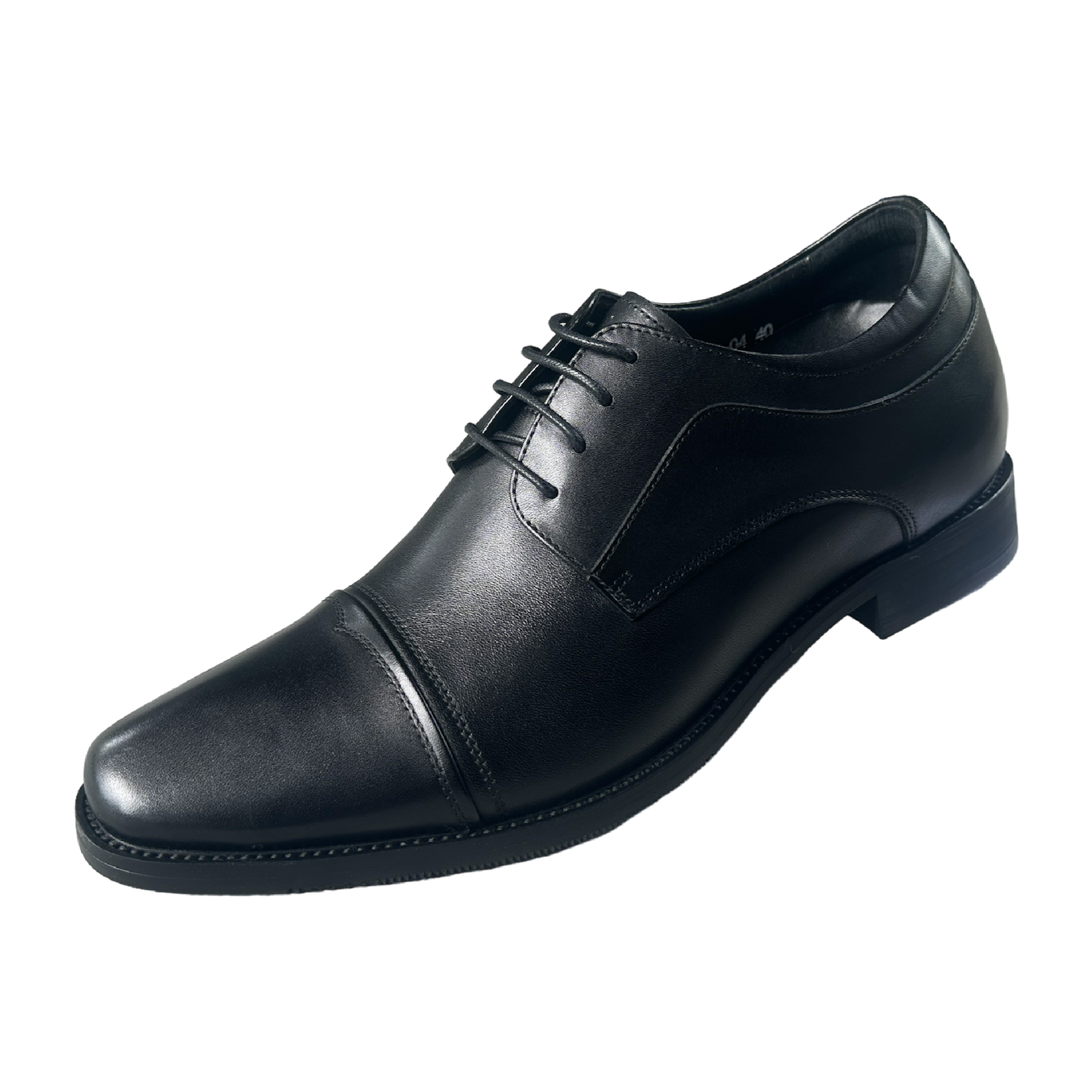 Revic 男裝皮鞋｜ EH-04 ｜黑色內增高皮鞋