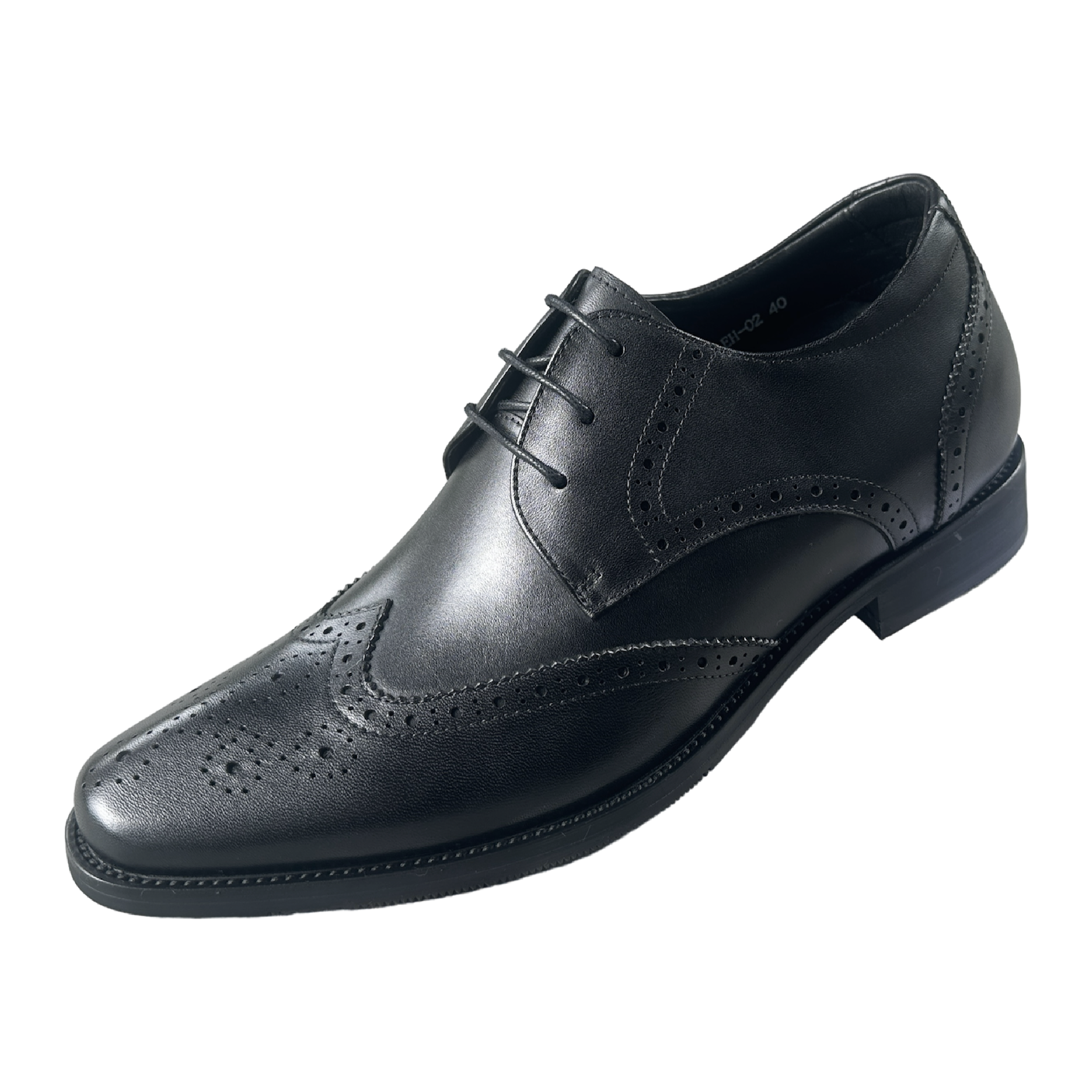 Revic 男裝皮鞋｜ EH-02 ｜黑色內增高皮鞋