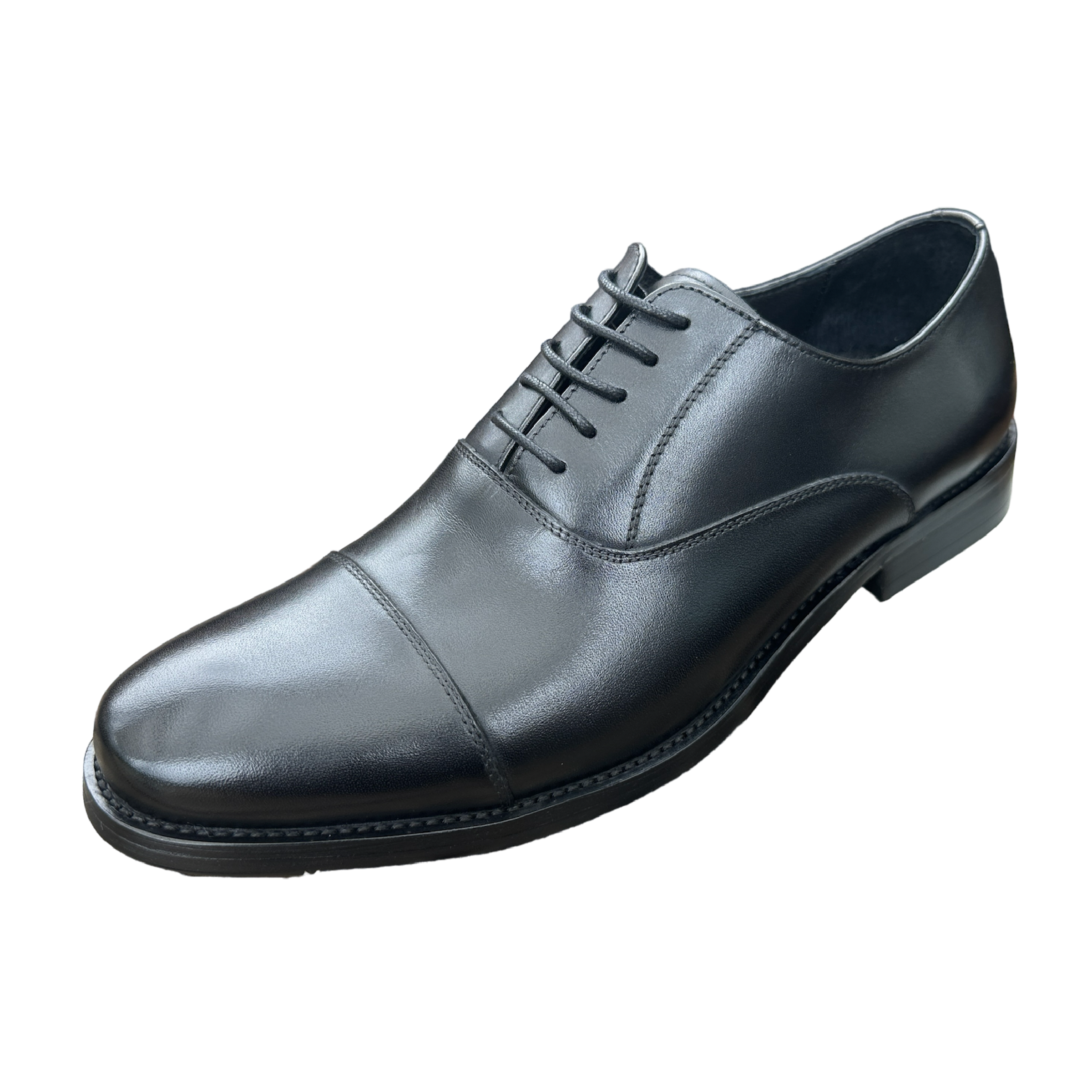 Revic 男裝皮鞋 | CH-29｜黑色橫式牛津皮鞋