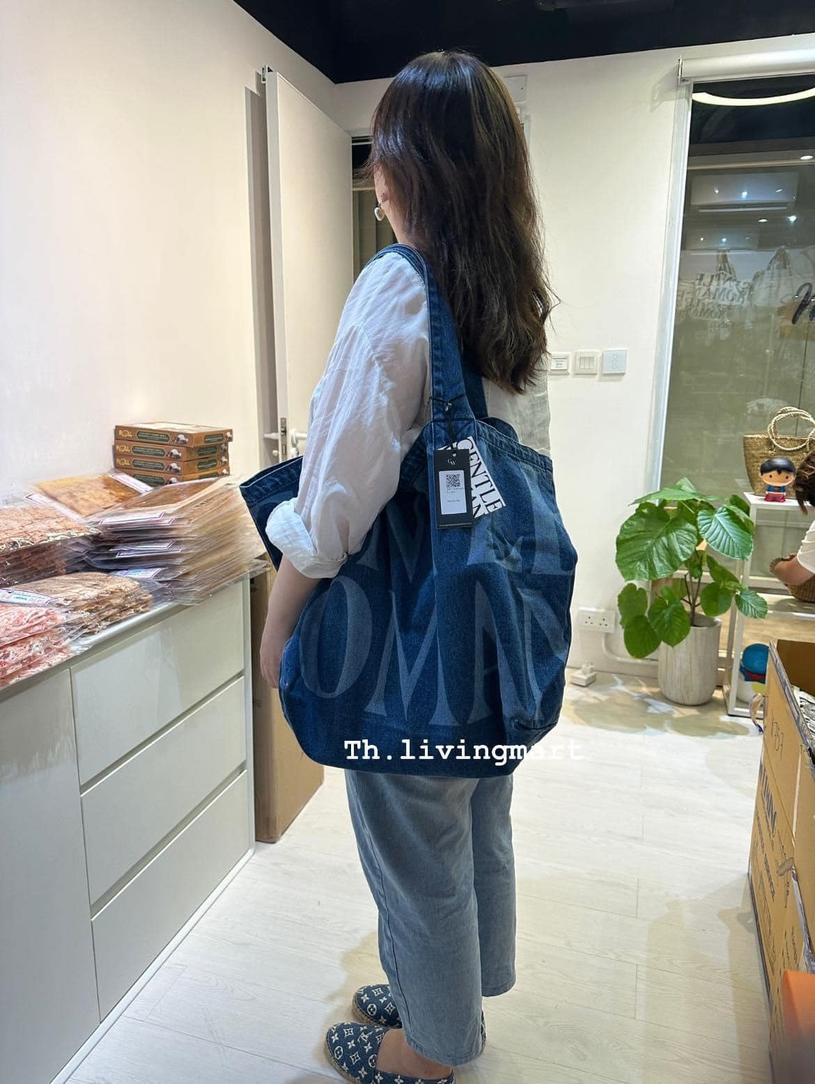 GentleWoman 大size牛仔 Denim Jumbo TOTE BAG