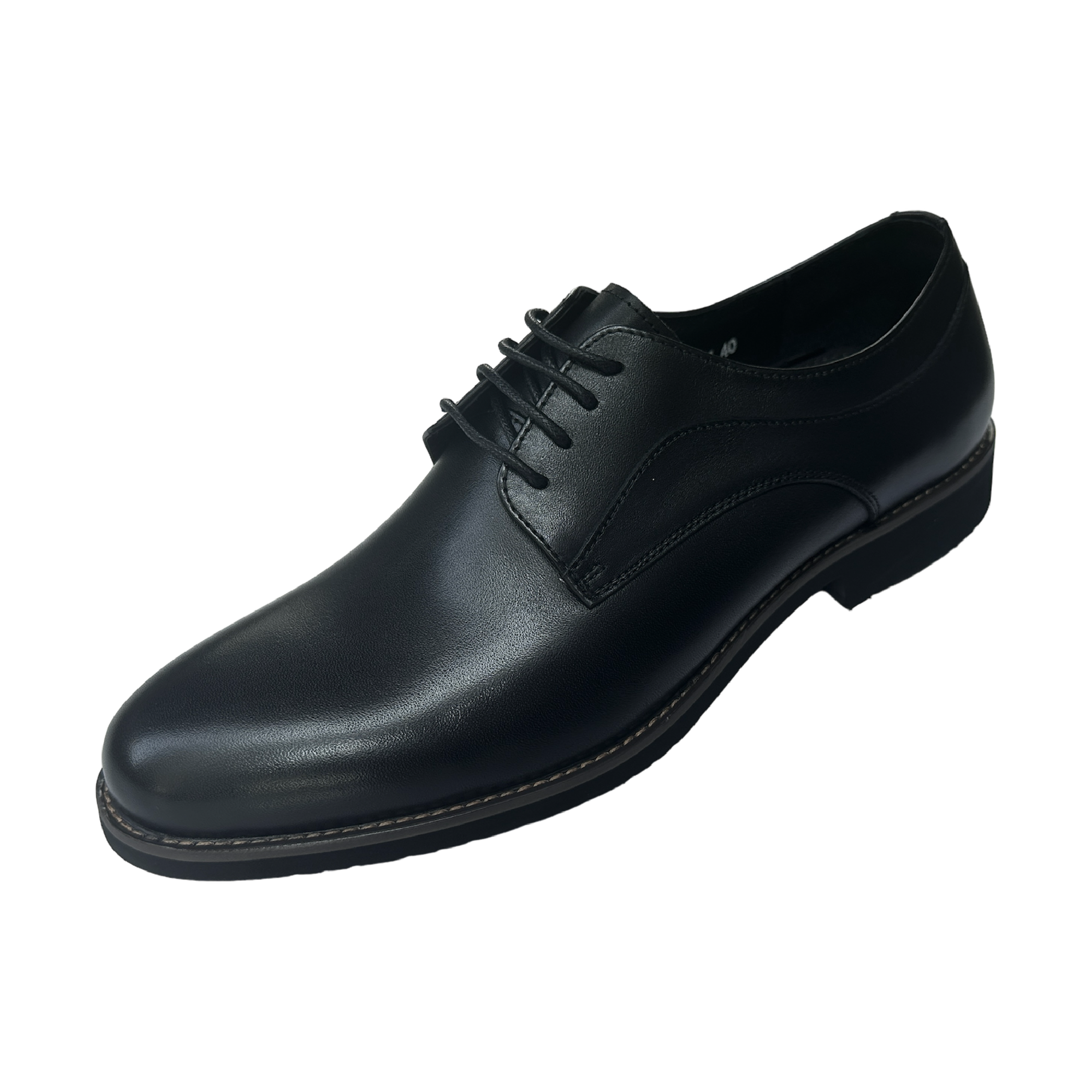 Revic 男裝皮鞋 | CH-27 | 黑色素面德比皮鞋