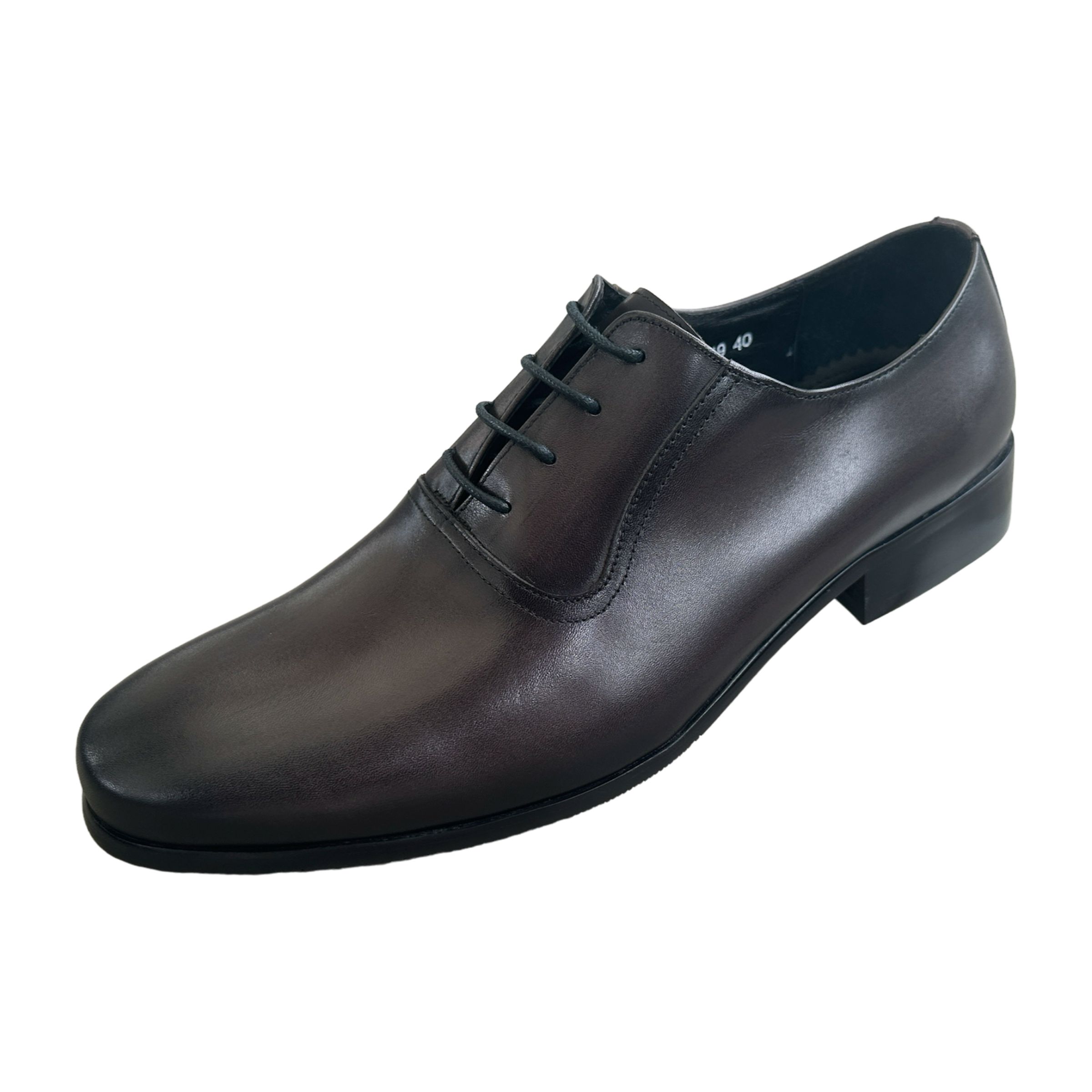 Revic 男裝皮鞋 ｜CH-19｜灰色素面牛津皮鞋