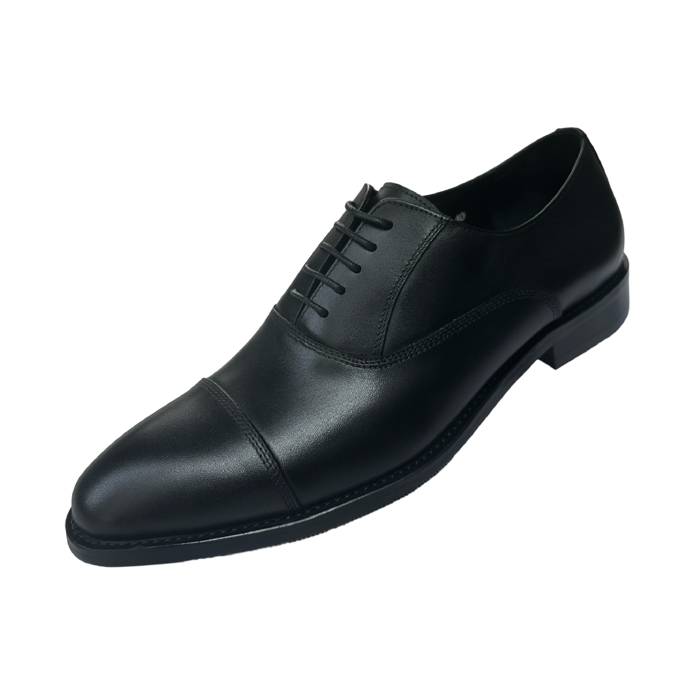 Revic 男裝皮鞋 ｜CH-16BK｜黑色橫式牛津皮鞋