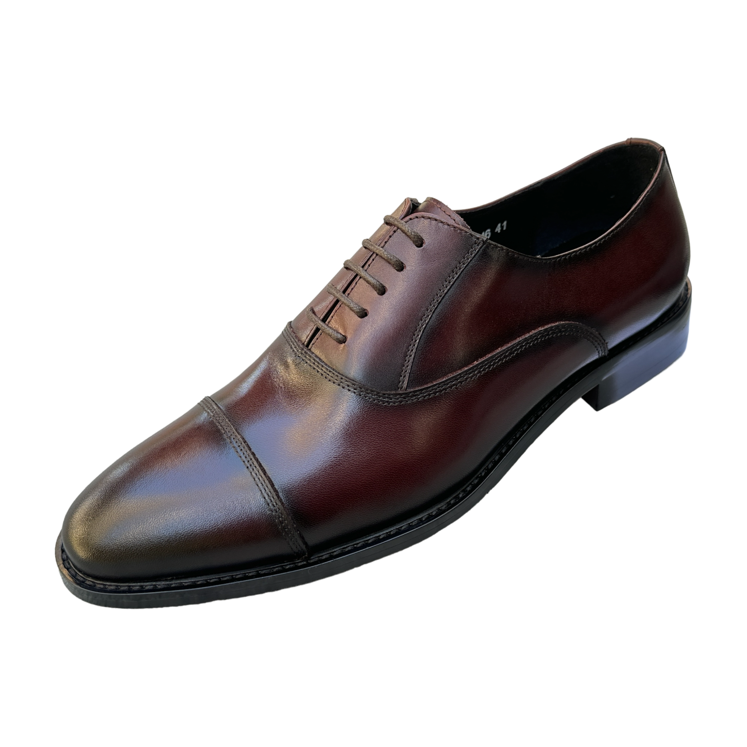 Revic 男裝皮鞋 ｜CH-16｜深啡色橫式牛津皮鞋