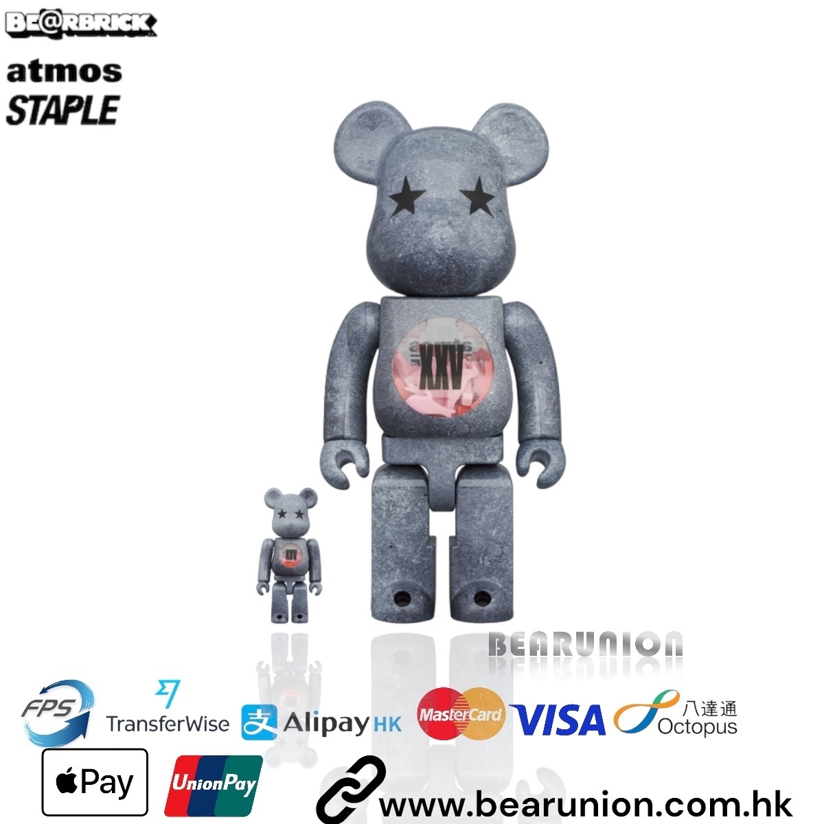 Bearbrick 400% 100% atmos × STAPLE TYPE-5