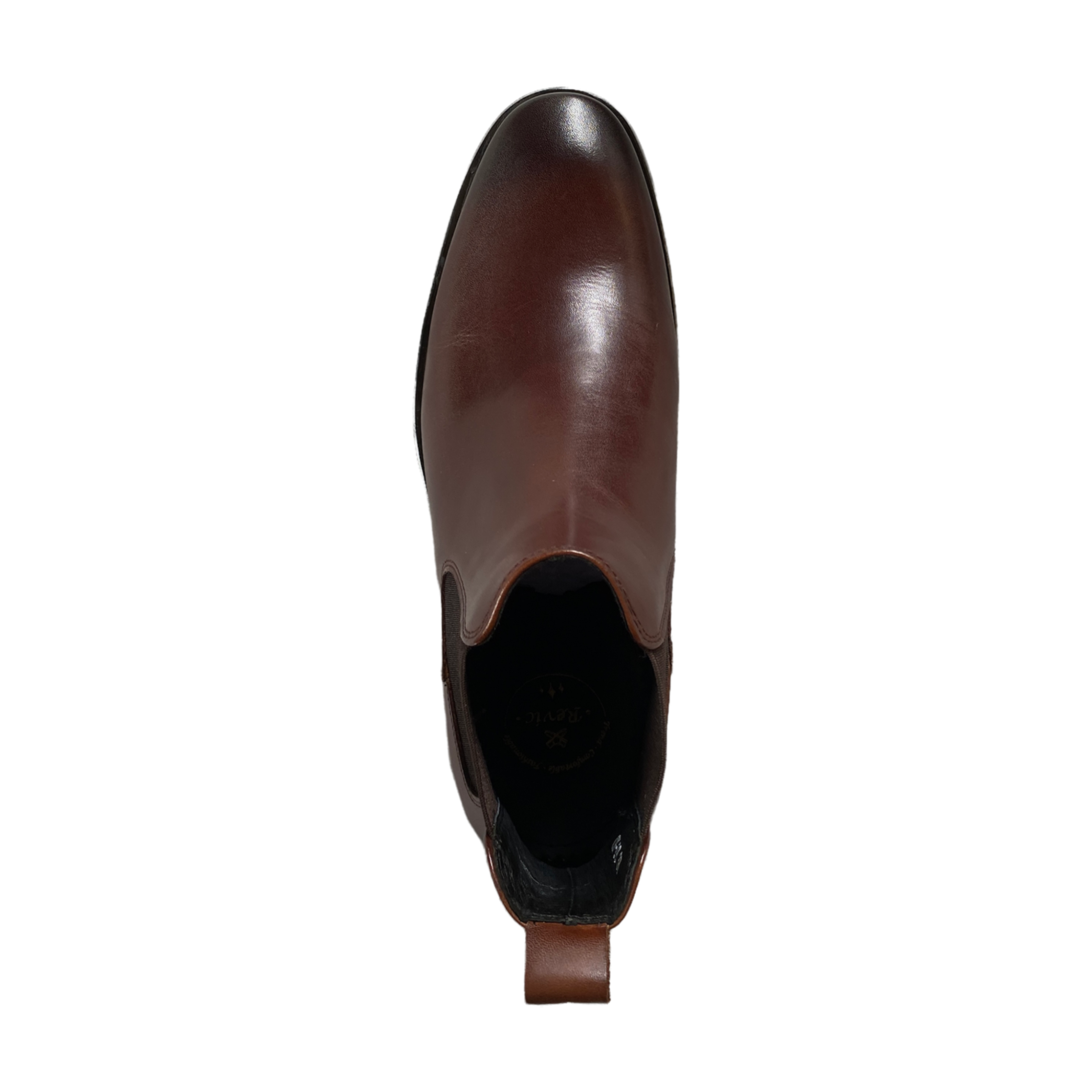 Revic 男裝皮鞋 | CH-09 | 深啡色光面皮靴