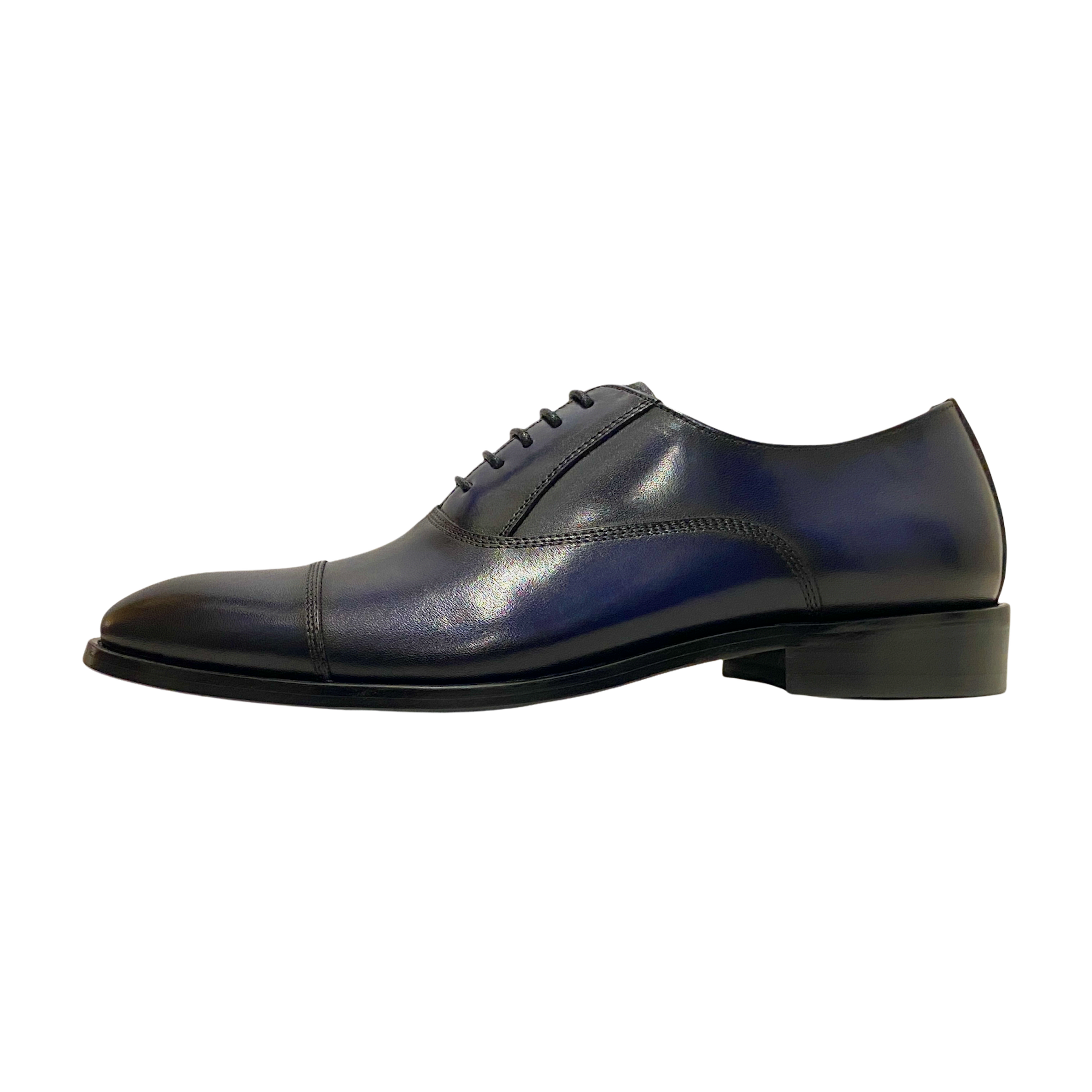 Revic 男裝皮鞋 | CH-08｜藍色橫式牛津皮鞋