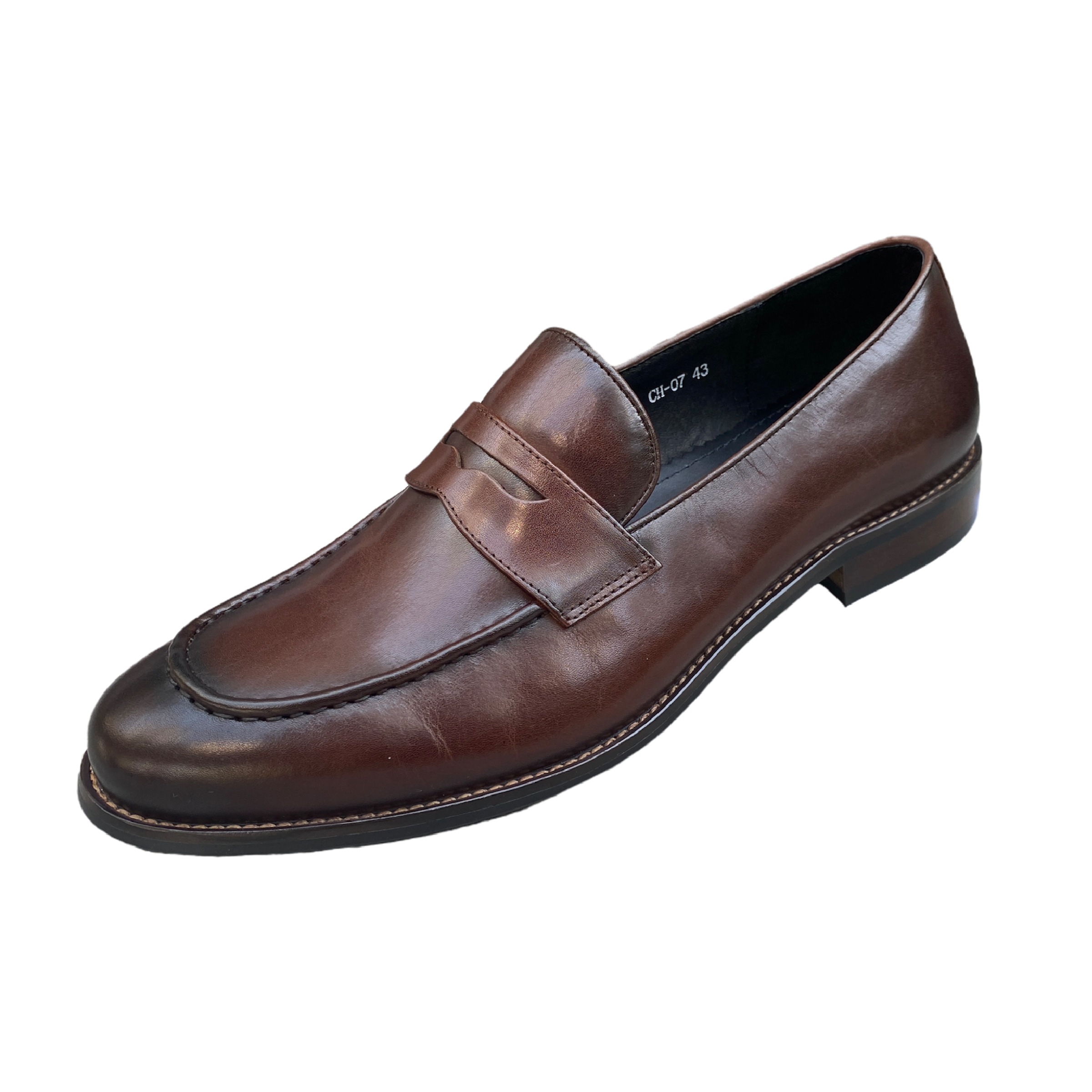Revic 男裝休閒皮鞋 | CH-07｜深啡色樂褔皮鞋