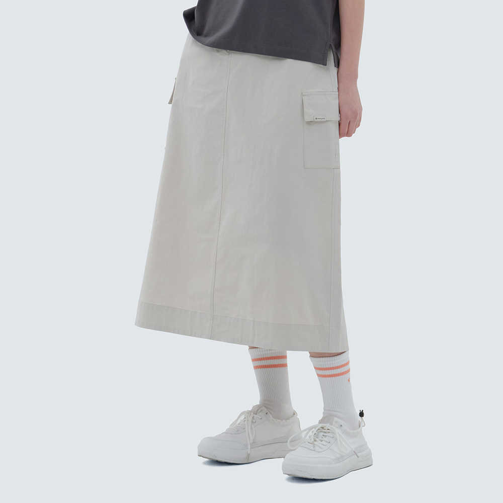 【現貨零碼折扣】snow peak Clend Women Woven Zodiac Cargo Skirt 腰帶尼龍工裝裙 S24SWDSK15