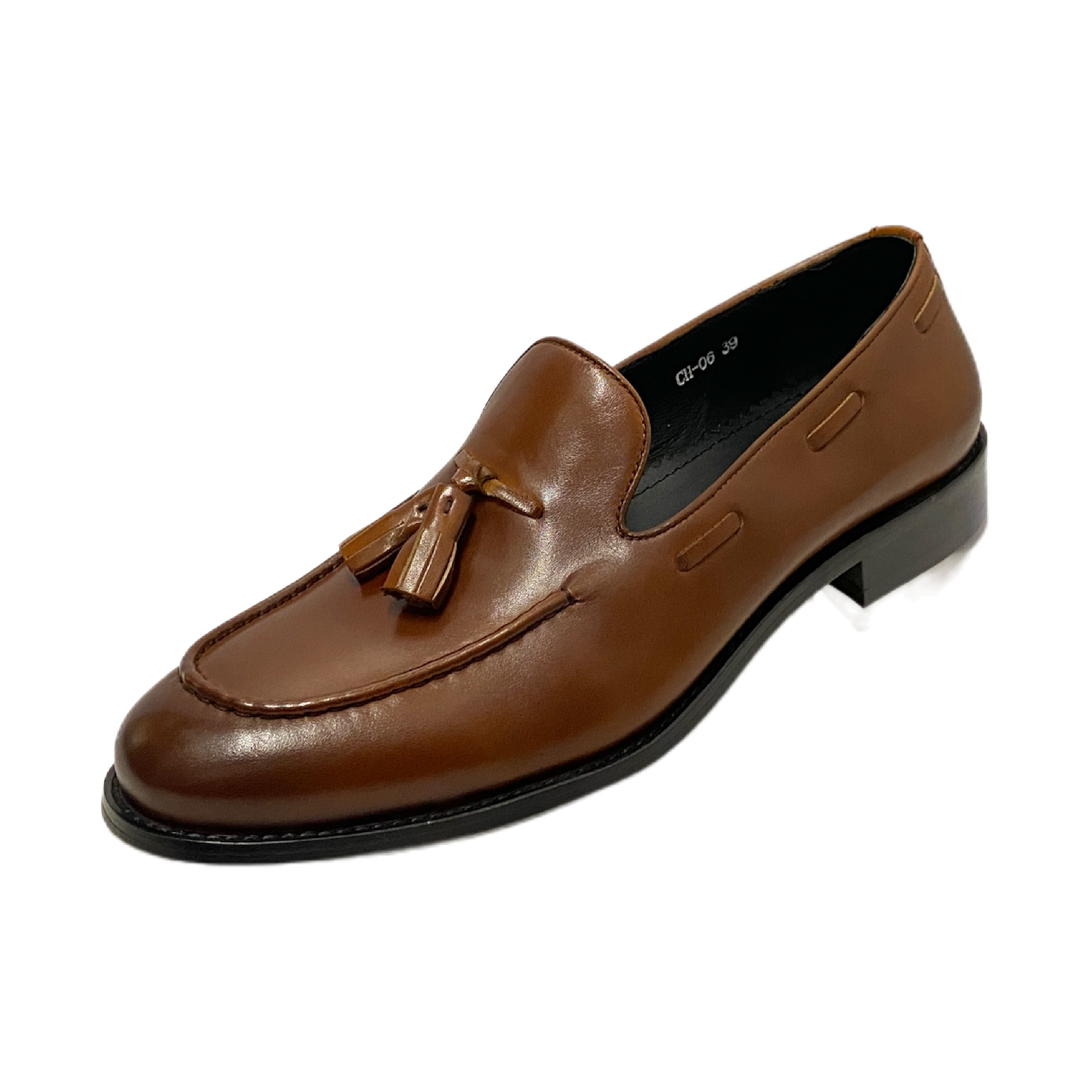 Revic 男裝休閒皮鞋 | CH-06｜啡色流蘇樂褔皮鞋