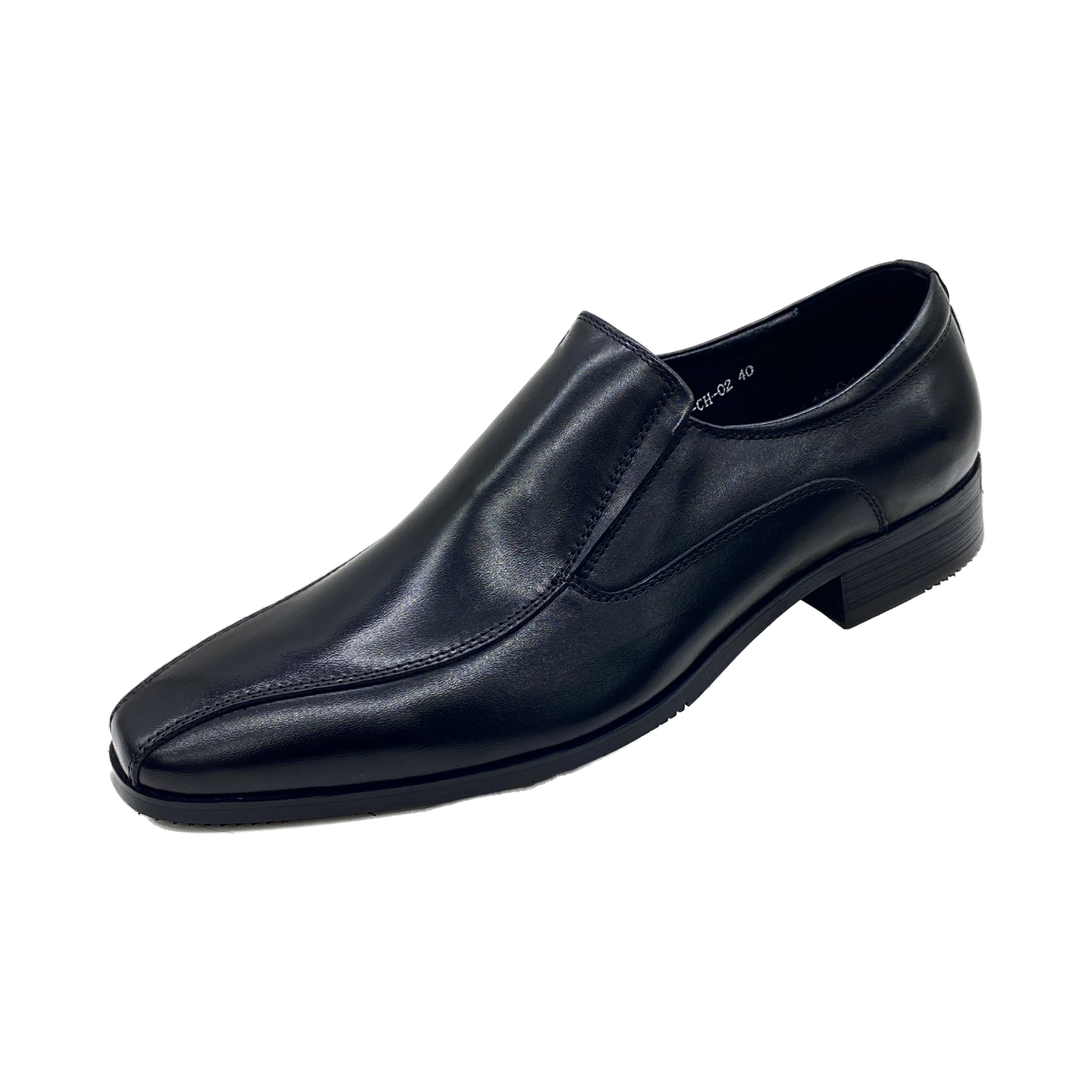 Revic 男裝皮鞋 | CH-02｜黑色無帶便鞋