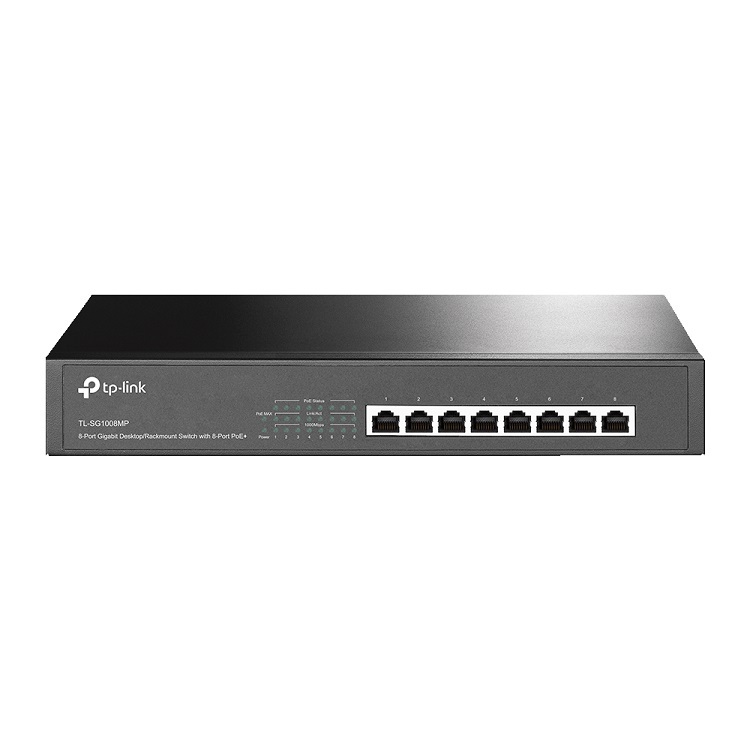 TP-Link 8端口 Gigabit 網路交換機帶 8端口 PoE+ TL-SG1008MP