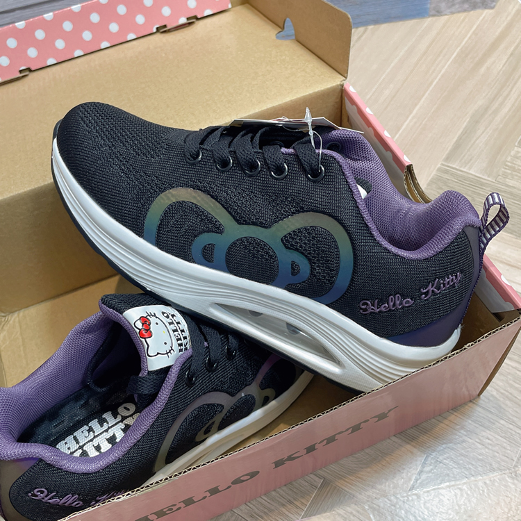 24021-KT Sanrio Hello Kitty 氣墊系列百搭休閒鞋 #TW-AS24-923005 黑色