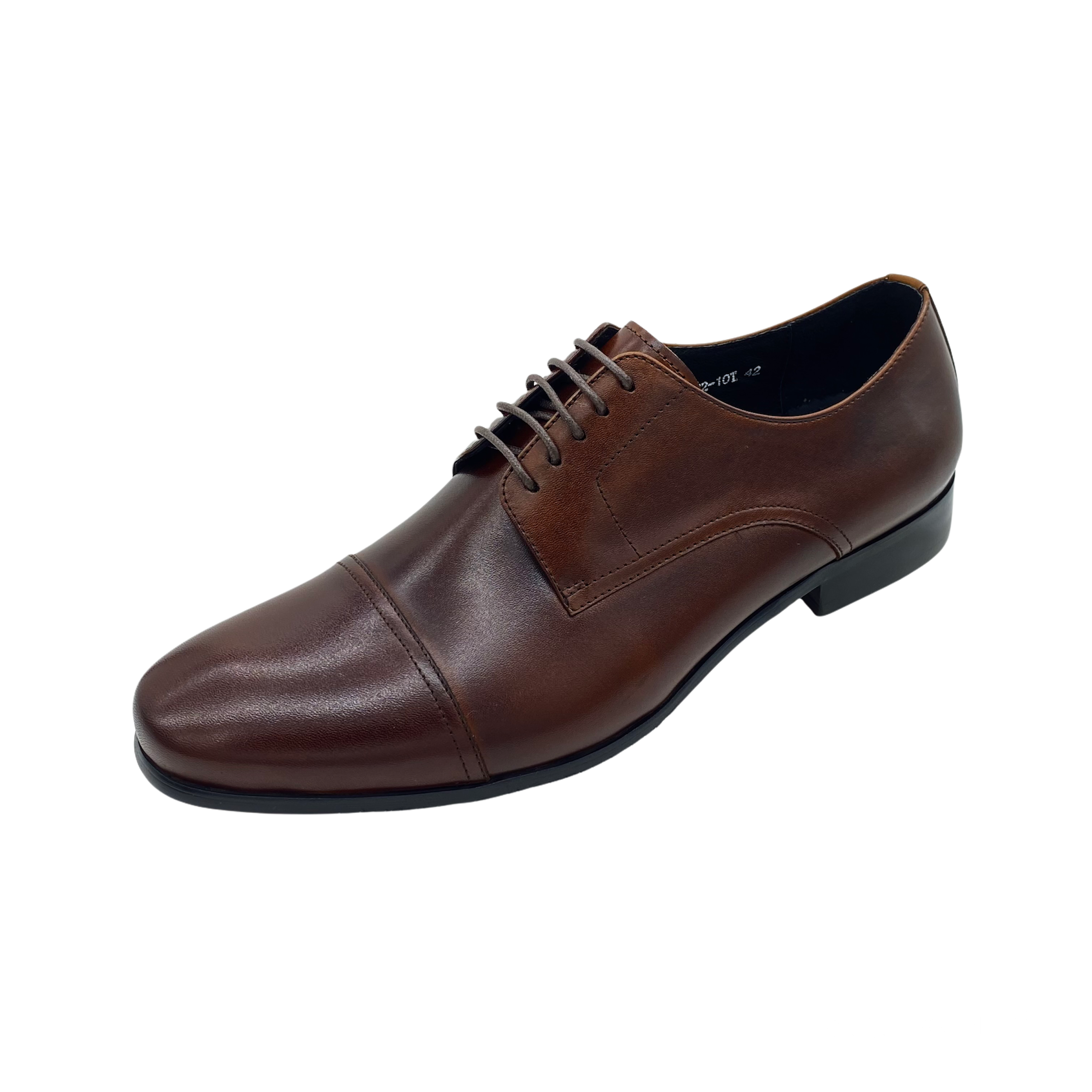 Revic 男裝皮鞋 | TCF-62-10T |  棕色橫式德比皮鞋