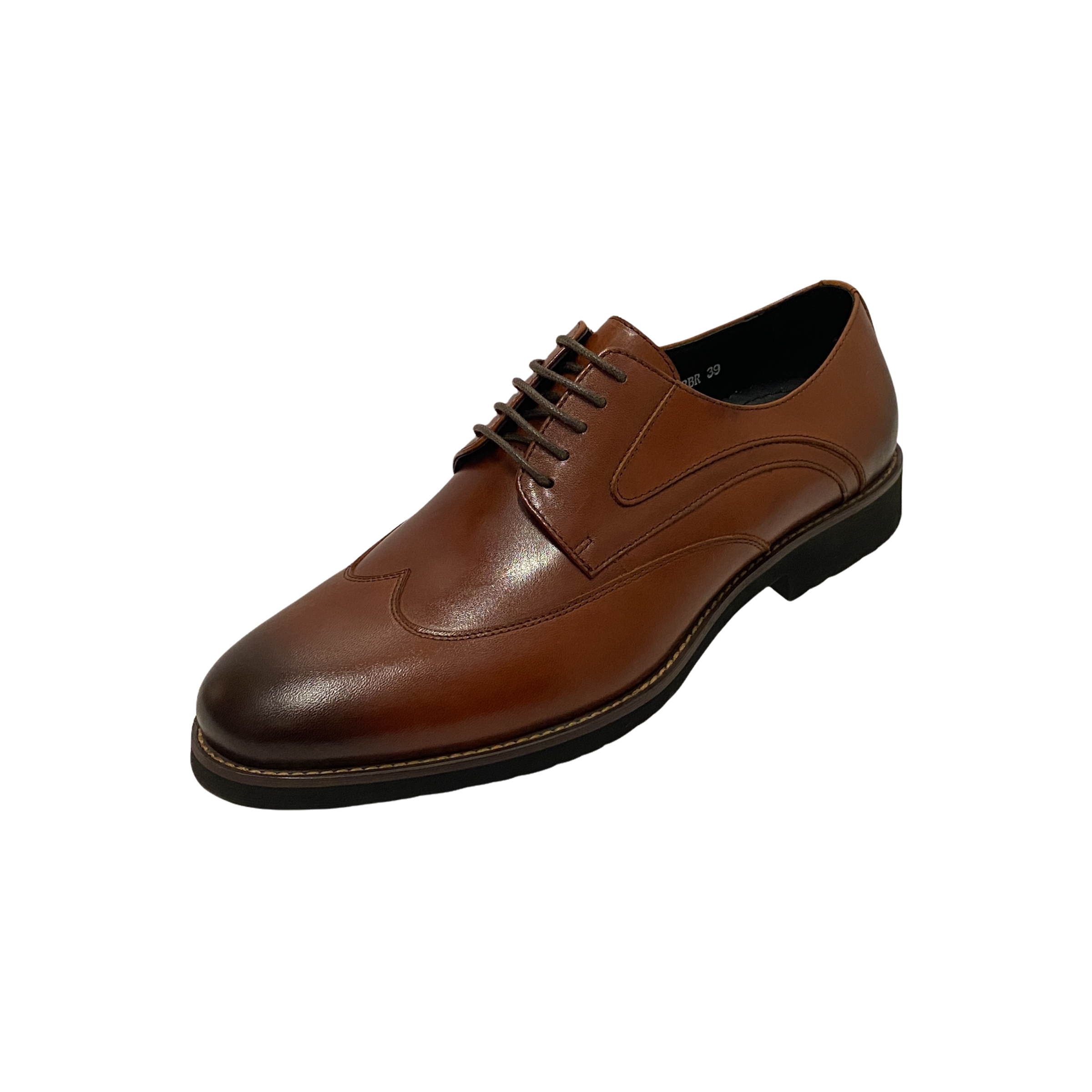 Revic 男裝皮鞋 | TCF-46-2BR | 啡色翼紋德比皮鞋