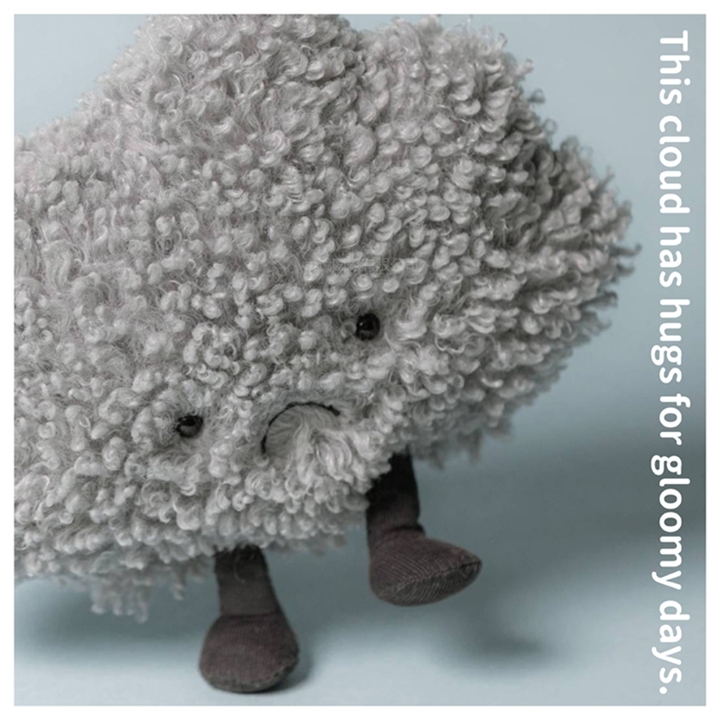 【樂森藥局】英國 Jellycat Amuseable Storm Cloud 暴風雲23cm/公分、烏雲、絨毛玩偶