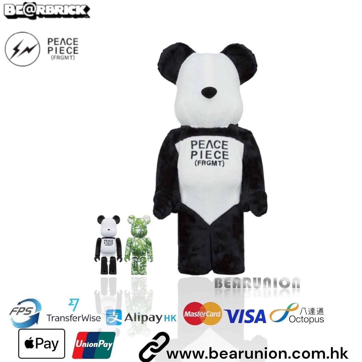 🎏預訂🎏Bearbrick 400% 100% fragmentdesign PANDA 3PCS