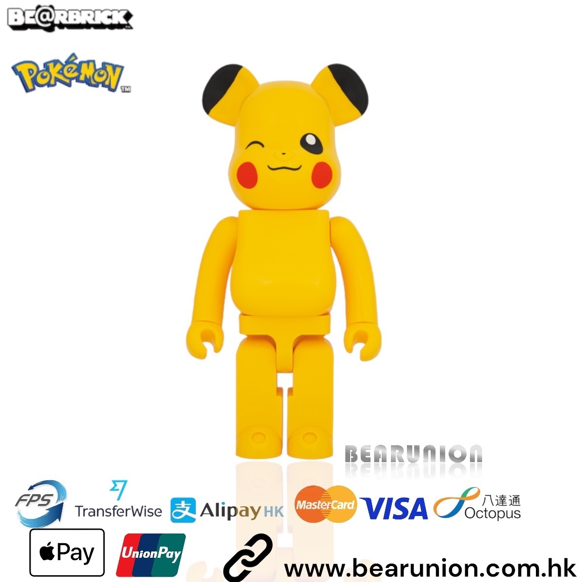 🎏預訂🎏Bearbrick 1000% PIKACHU FAMALE