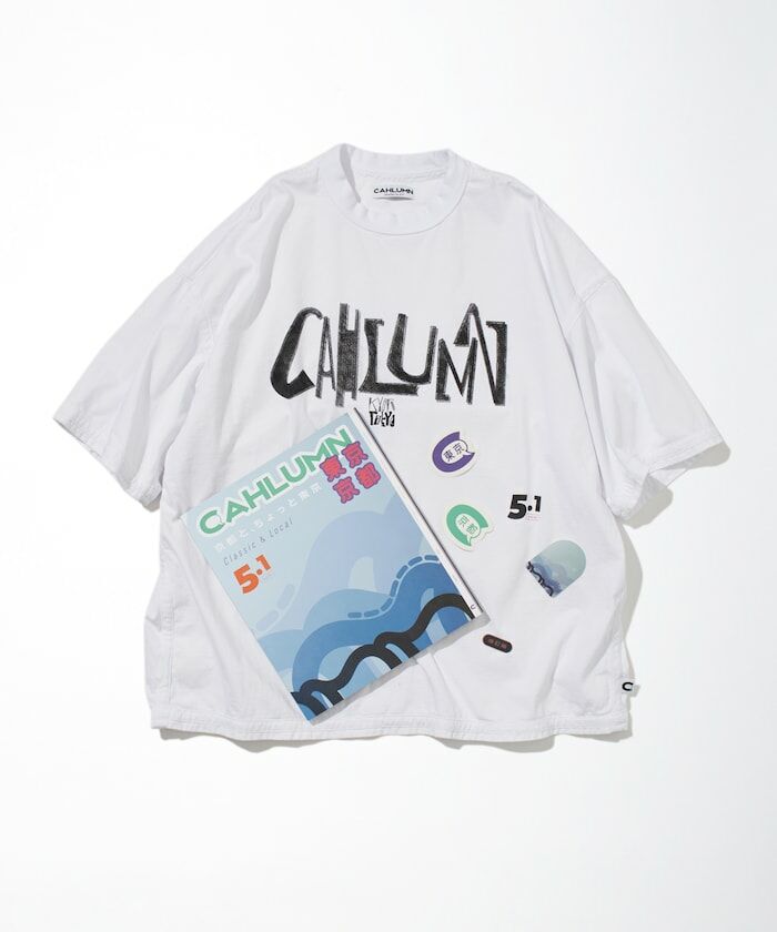 2024SS Cahlumn 短T ZINE5.1＋CAHLUMN LOGO Reversible T-Shirt 重磅 雙面穿 附雜誌