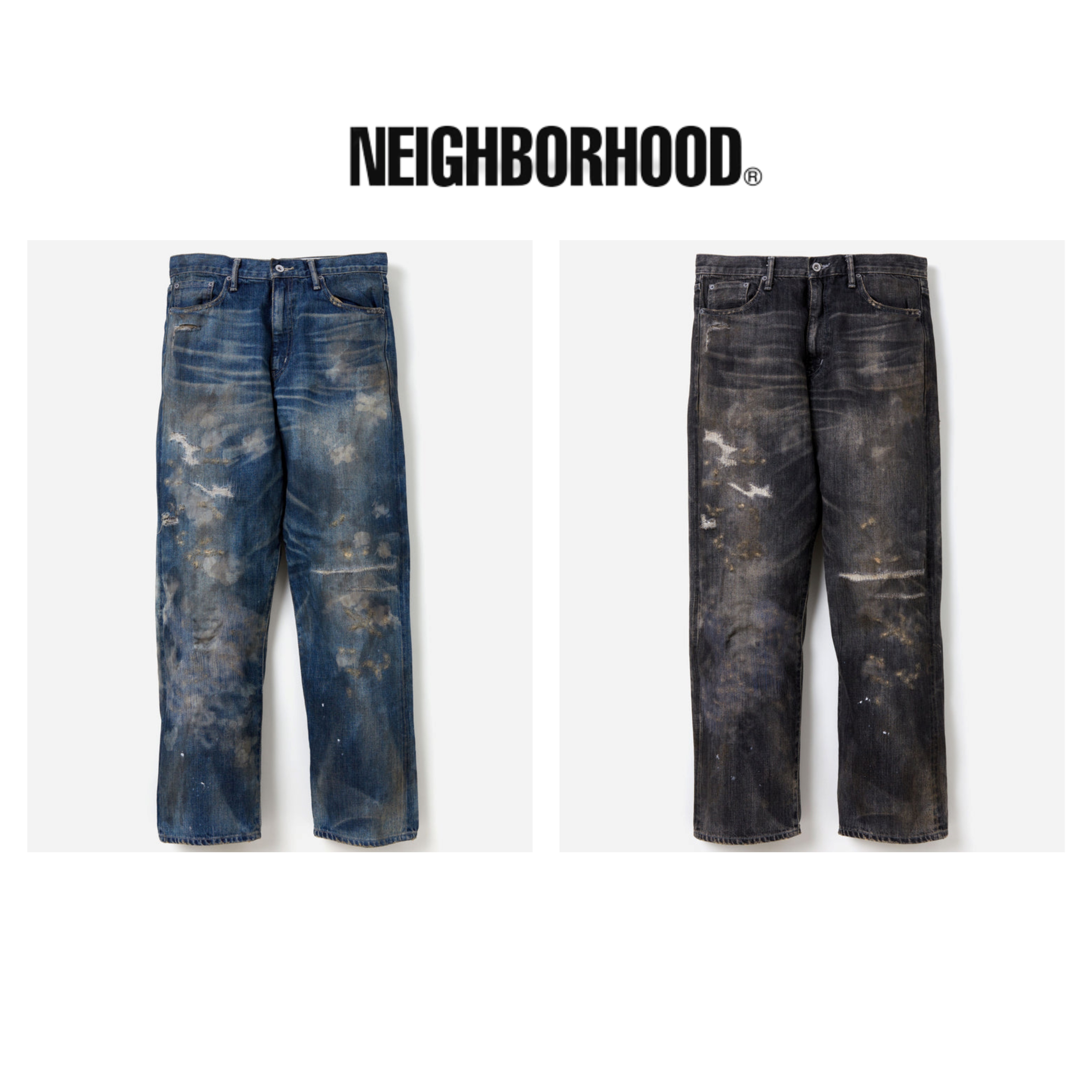 2024SS NEIGHBORHOOD SAVAGE DENIM DP BASIC 破壞 深寬 牛王 牛仔褲 現貨