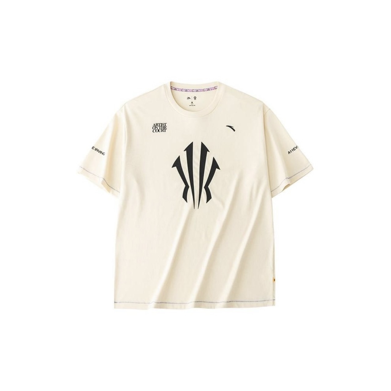 【代購】Anta安踏 IRVING 歐文系列字母Logo印花圓領短袖T恤男女同款 月光白