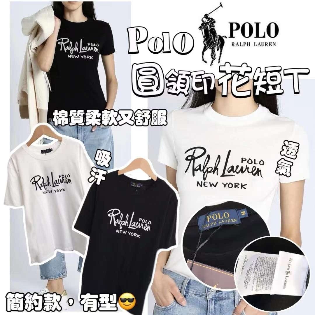 Polo印花圓領短Tee
