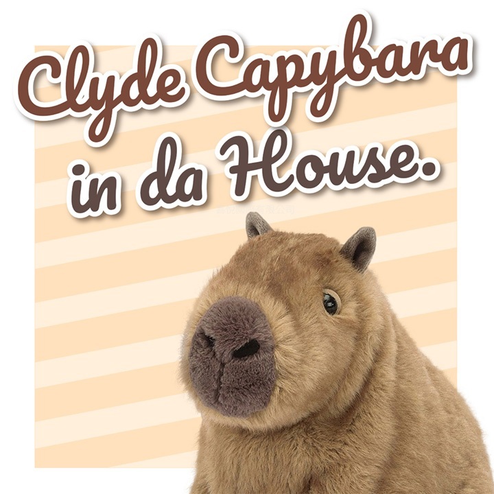 【樂森藥局】英國 JELLYCAT Clyde Capybara 水豚君21cm/公分、卡皮巴拉、絨毛玩偶