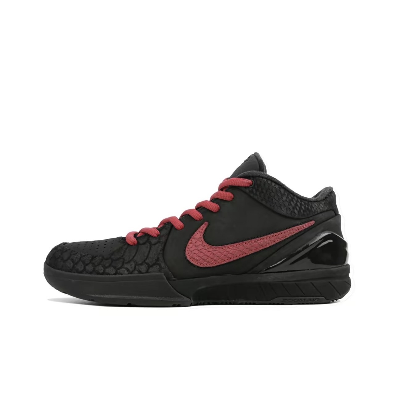 【代購】Nike Zoom Kobe 4 Protro 紅龍 玖柒 黑曼巴 減震 低 幫籃球鞋女款紅黑色