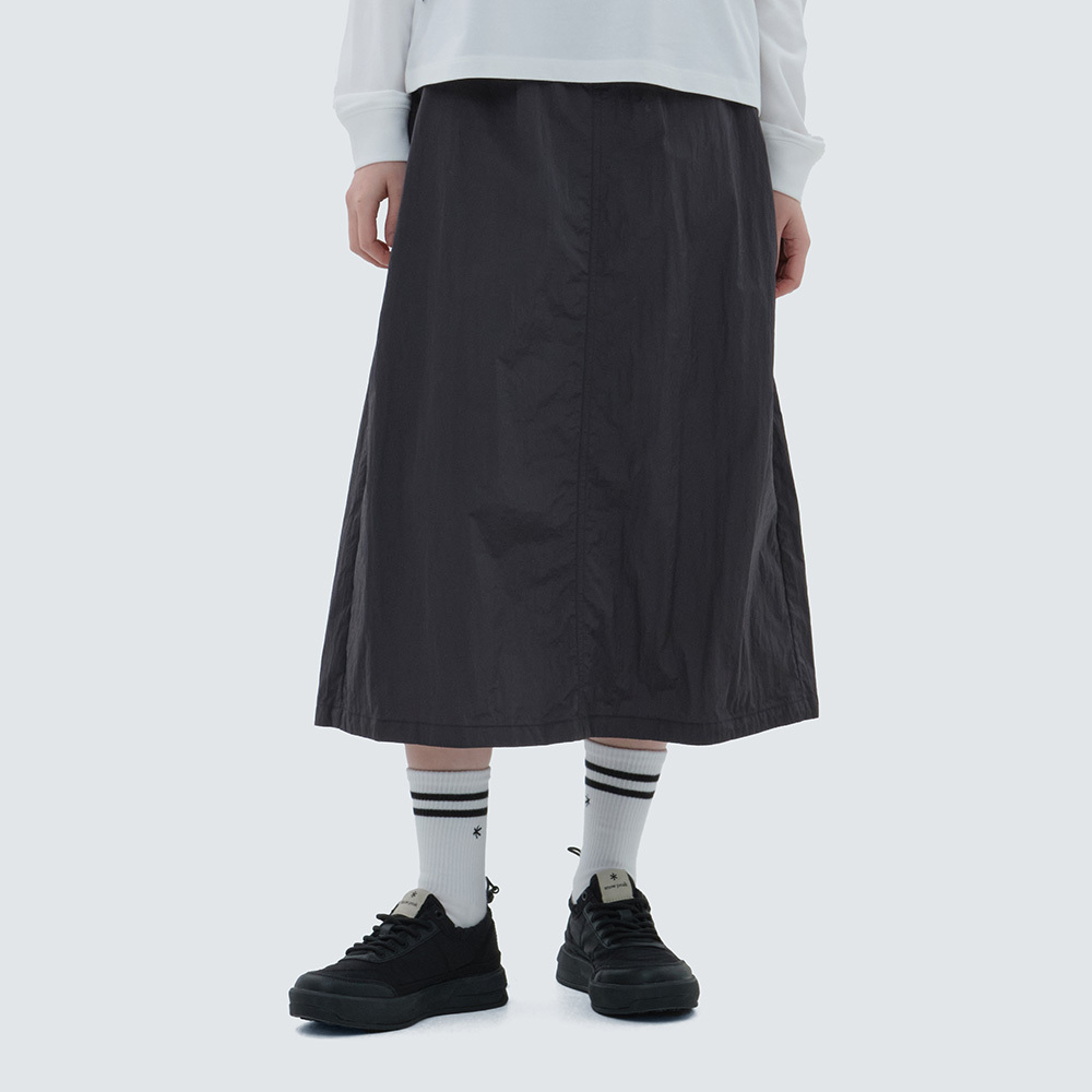 【現貨零碼折扣】snow peak Bright Women Skirt 抓皺尼龍長裙 S24MWFSK75