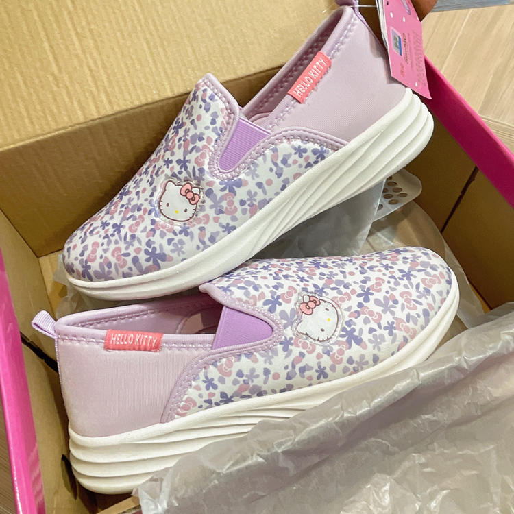 [現貨] 23191-KT Sanrio Hello Kitty 小碎花懶人鞋 #SC23-723221 紫色