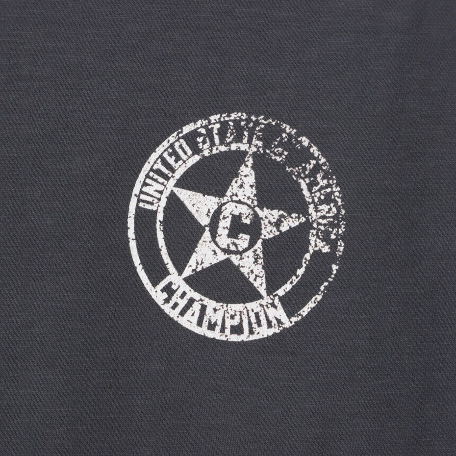 女款 -CASUAL 寬版印花竹節棉仿舊背心-黑色（CW-Z311-055）