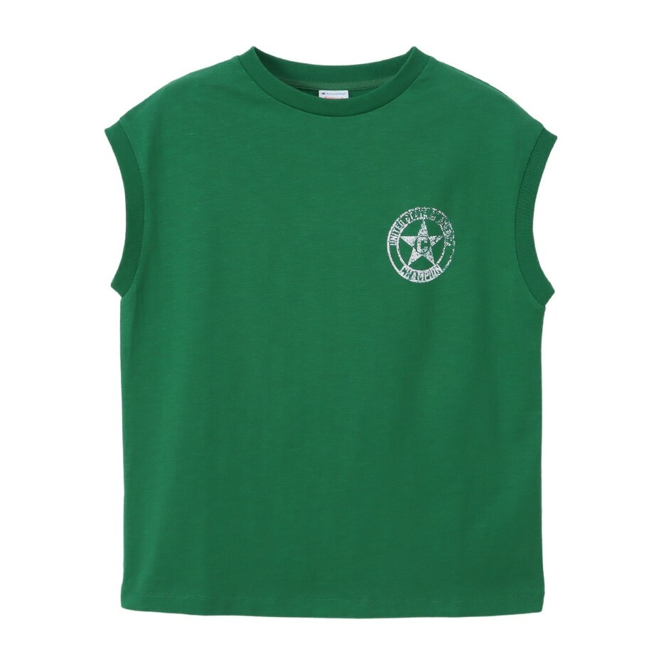 女款 -CASUAL竹節棉仿舊背心-綠色（CW-Z311-552）