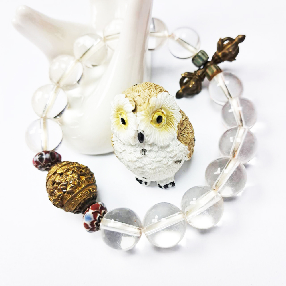 金剛杵&金龍珠&水晶手珠12mm【十方】128470