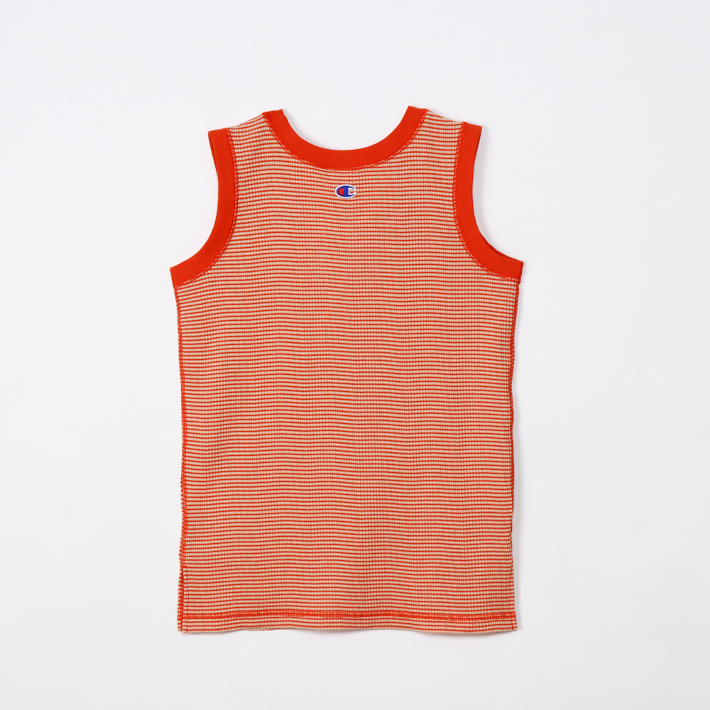 女款 -CASUAL 細條紋小背心-橘色（CW-Z323-840）