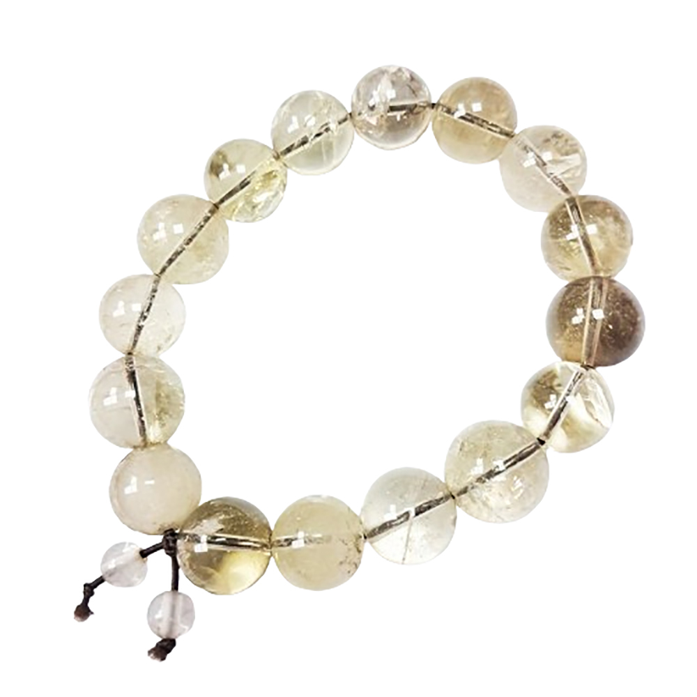 茶黃晶手珠14mm【十方】131670