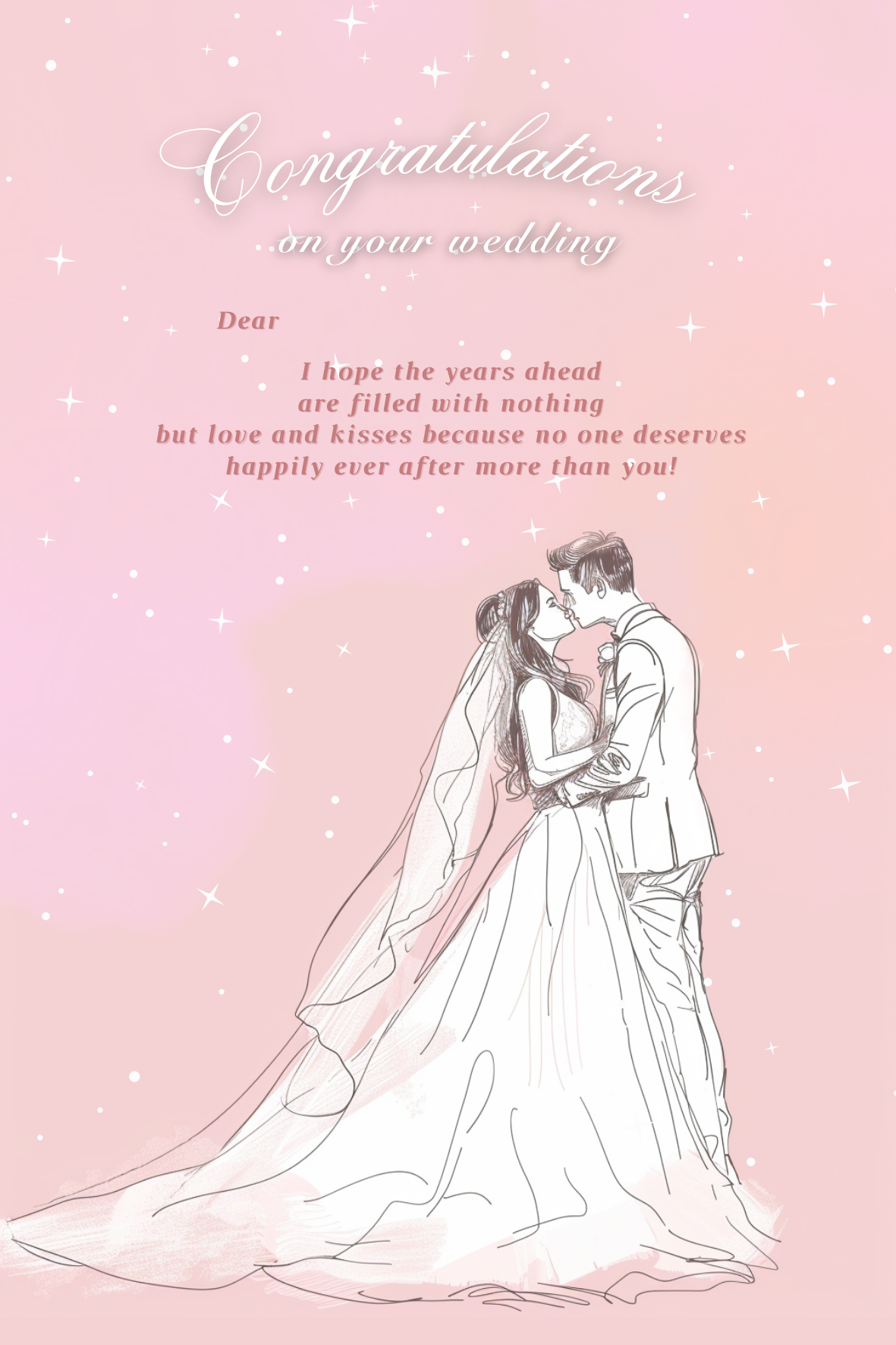 Wedding Card - 結婚祝賀卡 (請於結帳頁加購）