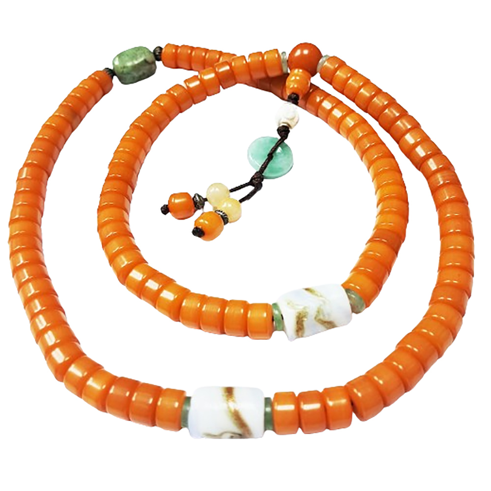 琉璃&菩提根{輪狀}108念珠8*4mm【十方】123175