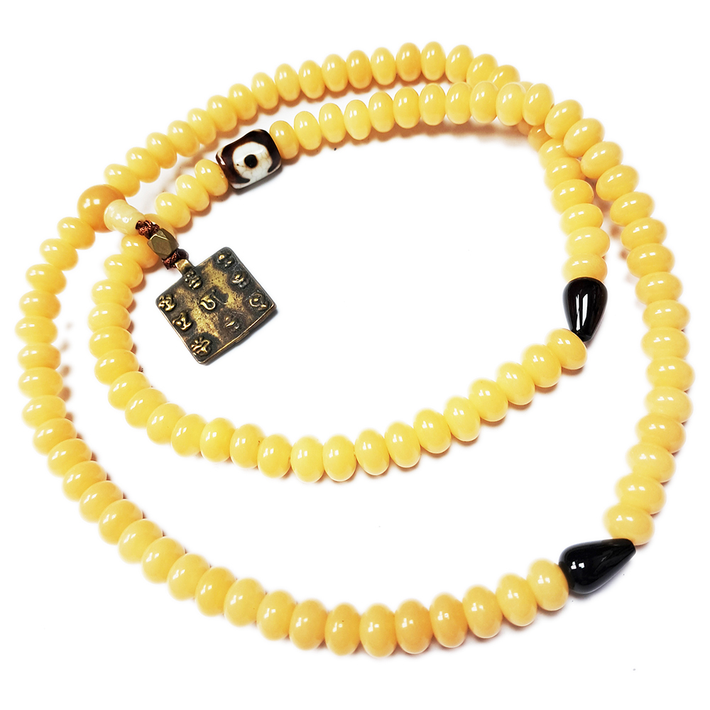  八吉祥{銅}+菩提根108念珠8*5mm【十方】135577