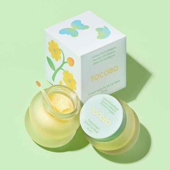 [ TOCOBO ] Lemon Sugar Scrub Lip Mask