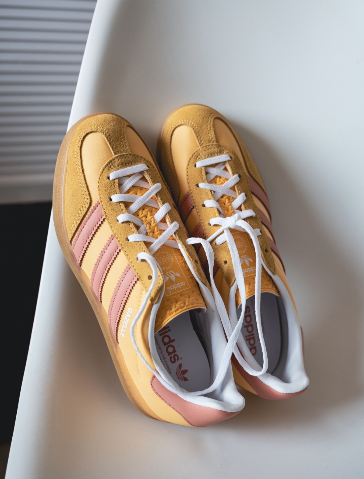 Adidas Originals Gazelle 鵝黃色 粉色 復古 德訓鞋 焦糖底 IE2959/預購