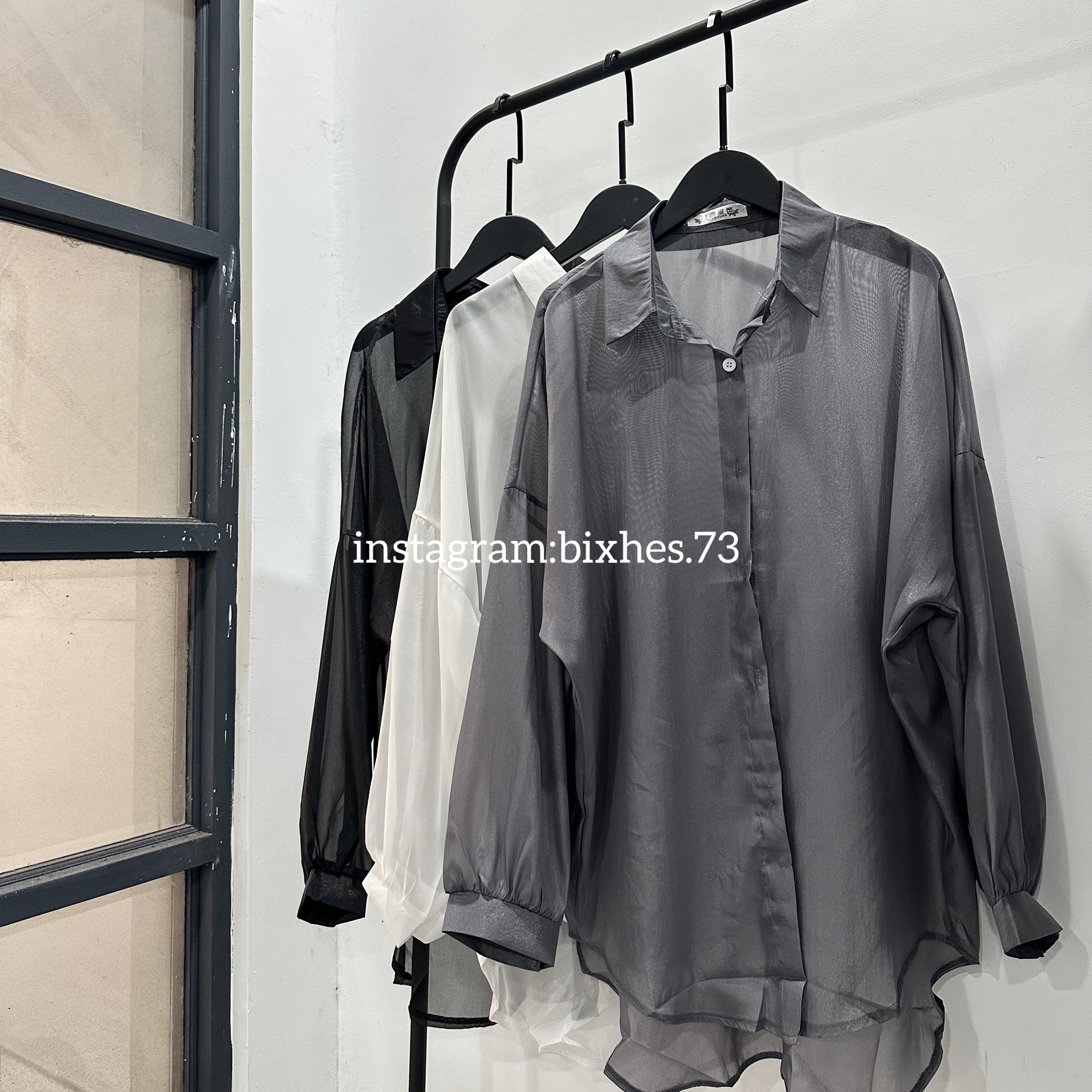 透膚寬鬆襯衫(G00017)