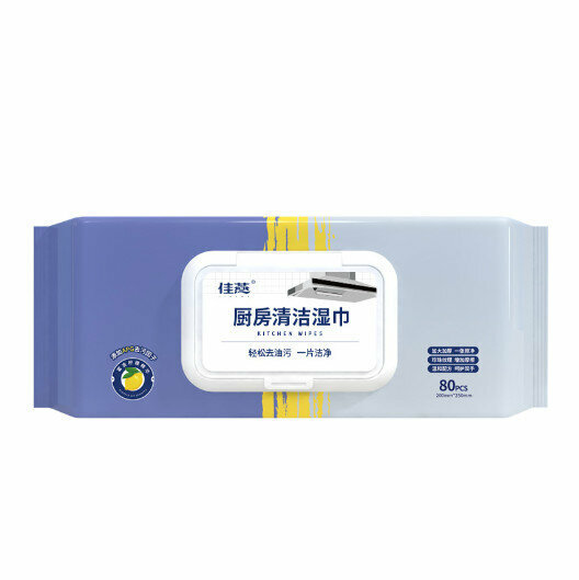 [80片裝] （檸檬香味）廚房去油濕紙巾