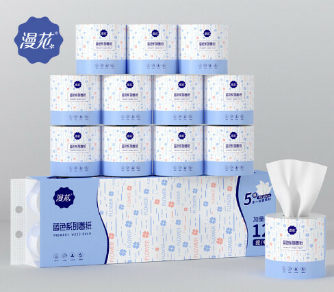 捲筒紙五層加厚有芯卷紙衛生紙【（12卷/提）單卷120克】