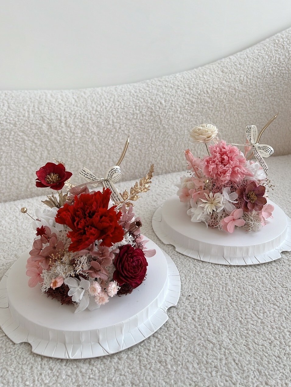 永生康乃馨蛋糕花 (不可食用)