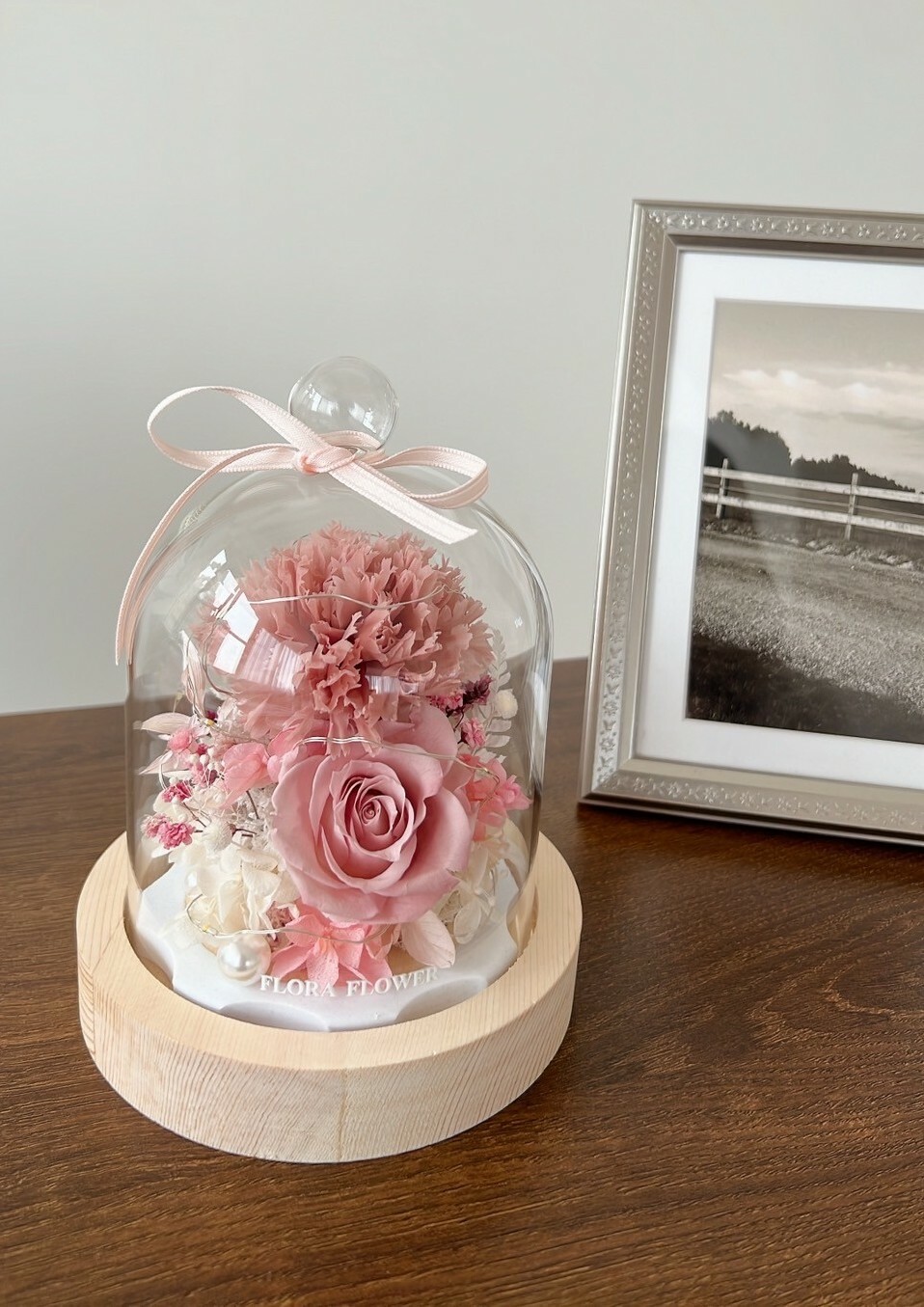 康乃馨永生花夜燈-日有小暖