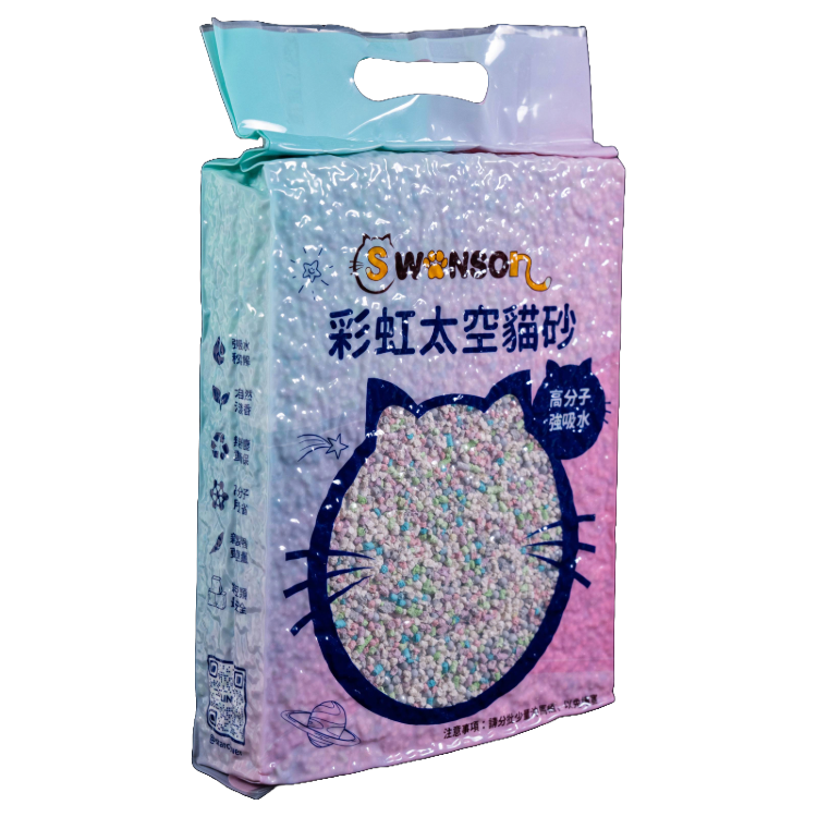 彩虹太空貓砂-清淡奶香