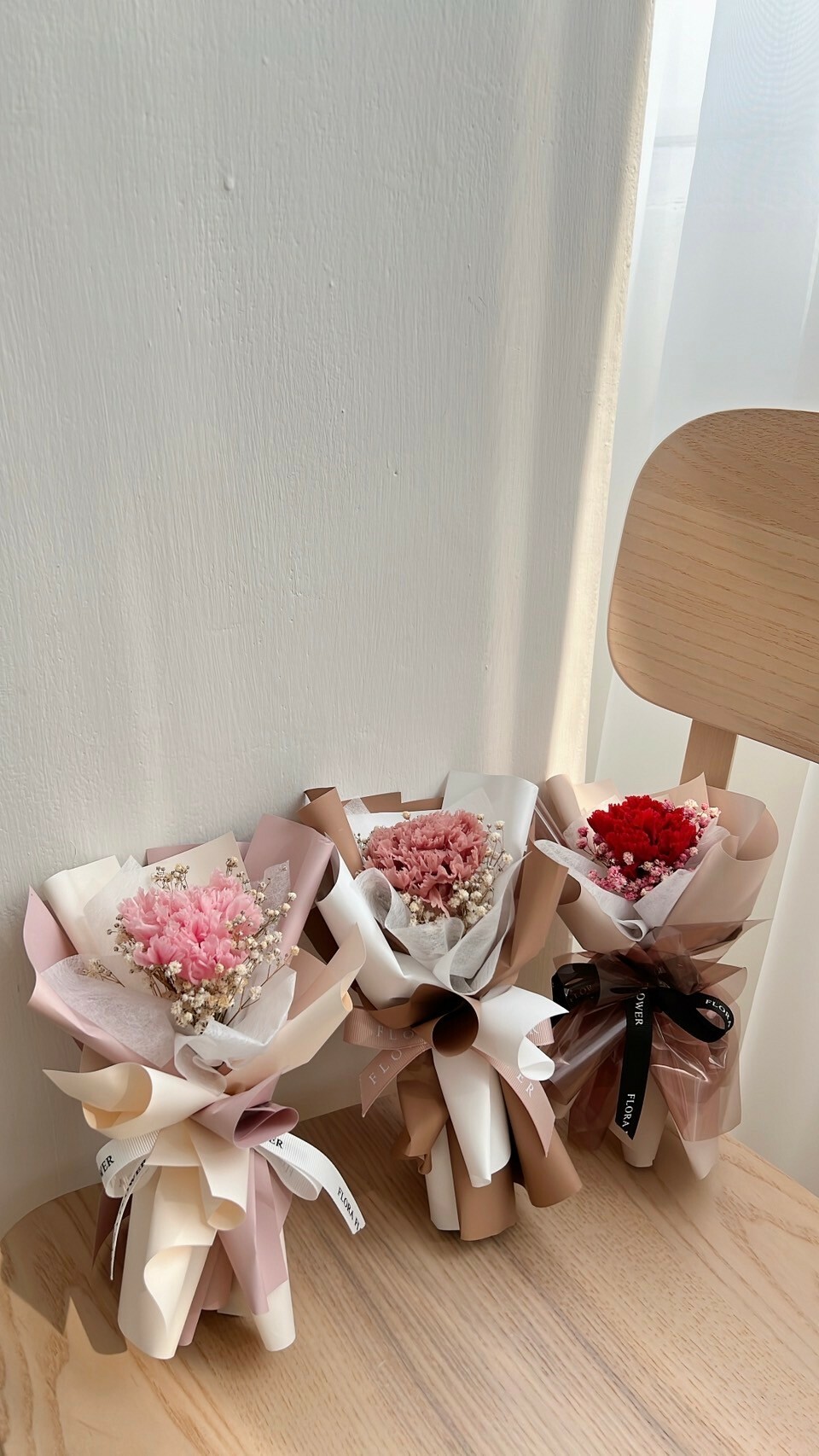 康乃馨迷你乾燥花束